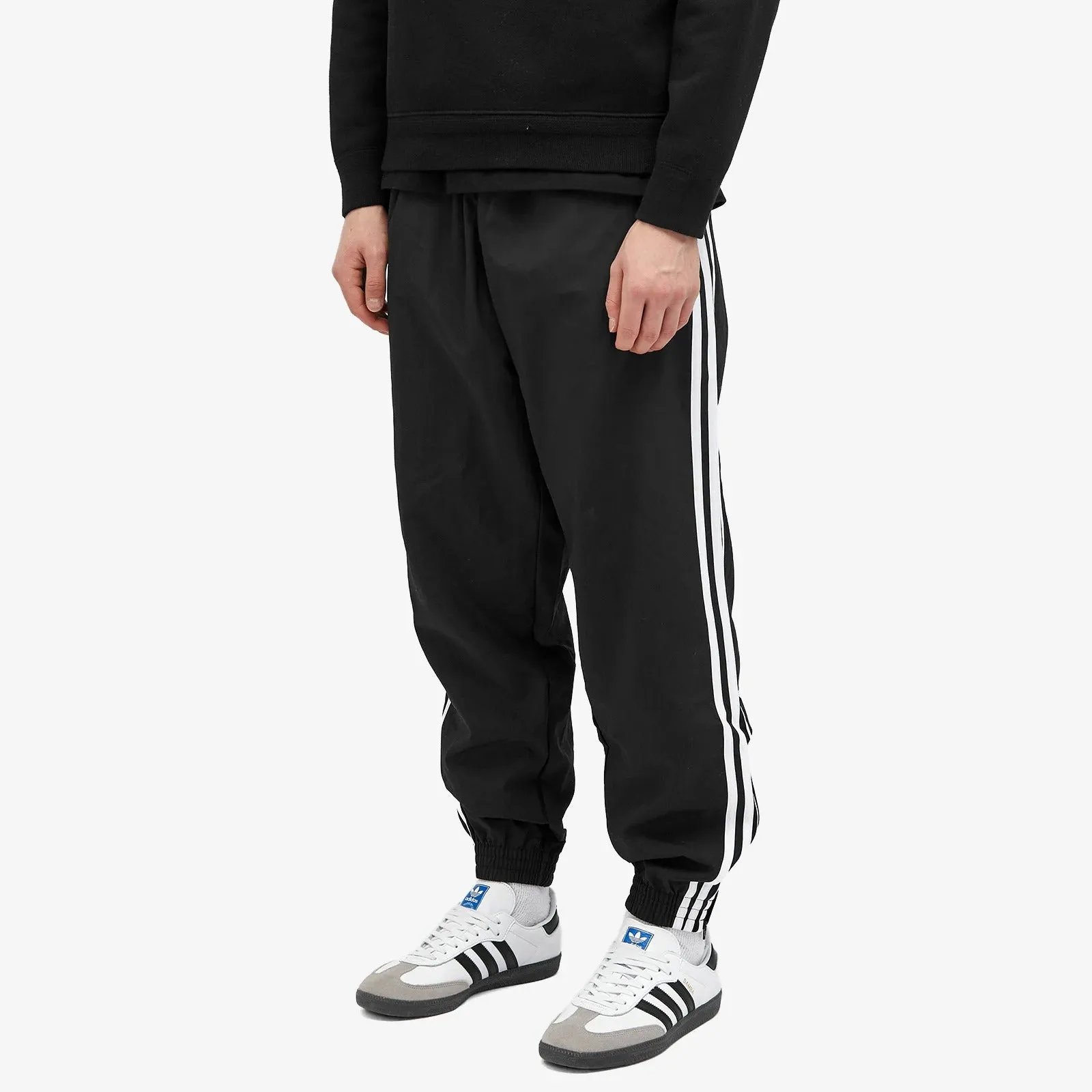 Adidas Woven Firebird Track Pants, Black/White