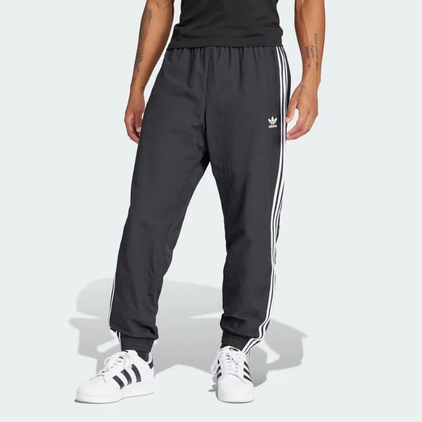 Adidas Woven Firebird Track Pants, Black/White