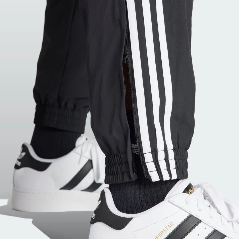 Adidas Woven Firebird Track Pants, Black/White