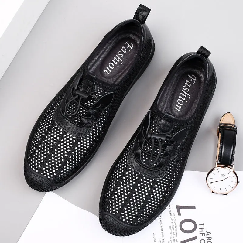 Advbridge Summer new Casual Men Shoes Outdoor Water Sneakers Men Breathable Soft Walking Shoes Slip-on Men Loafers Lightweight Beach shoes