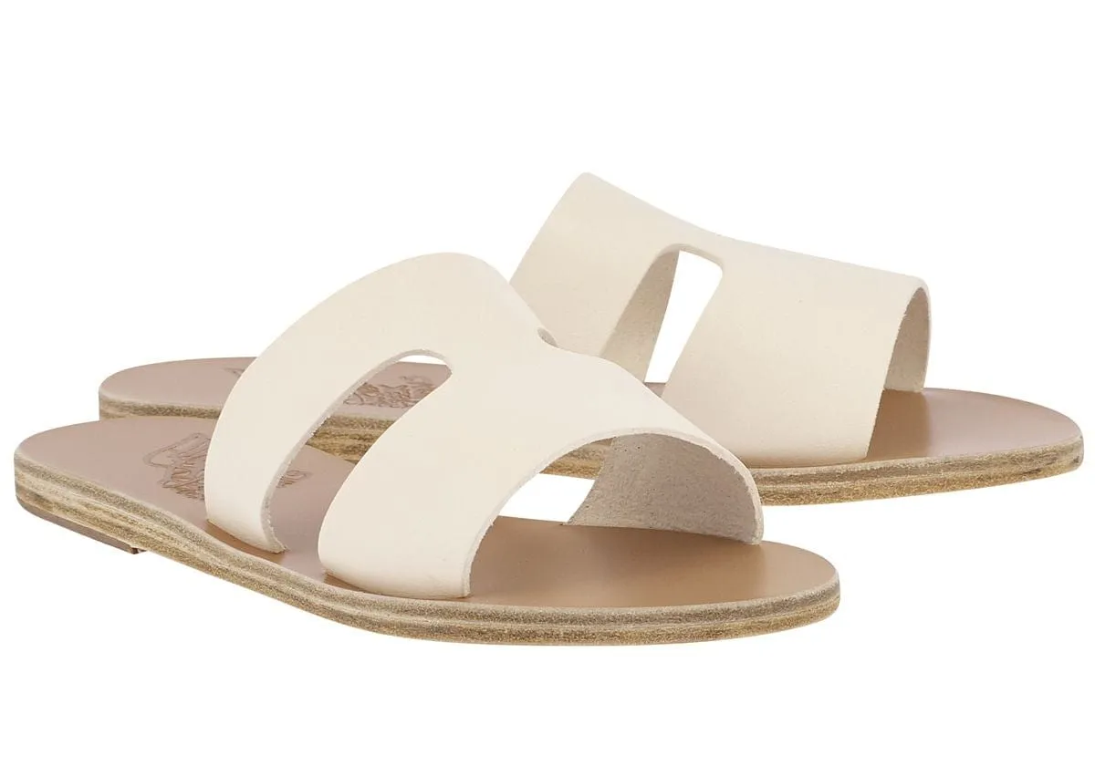 Apteros Leather Slide Sandals