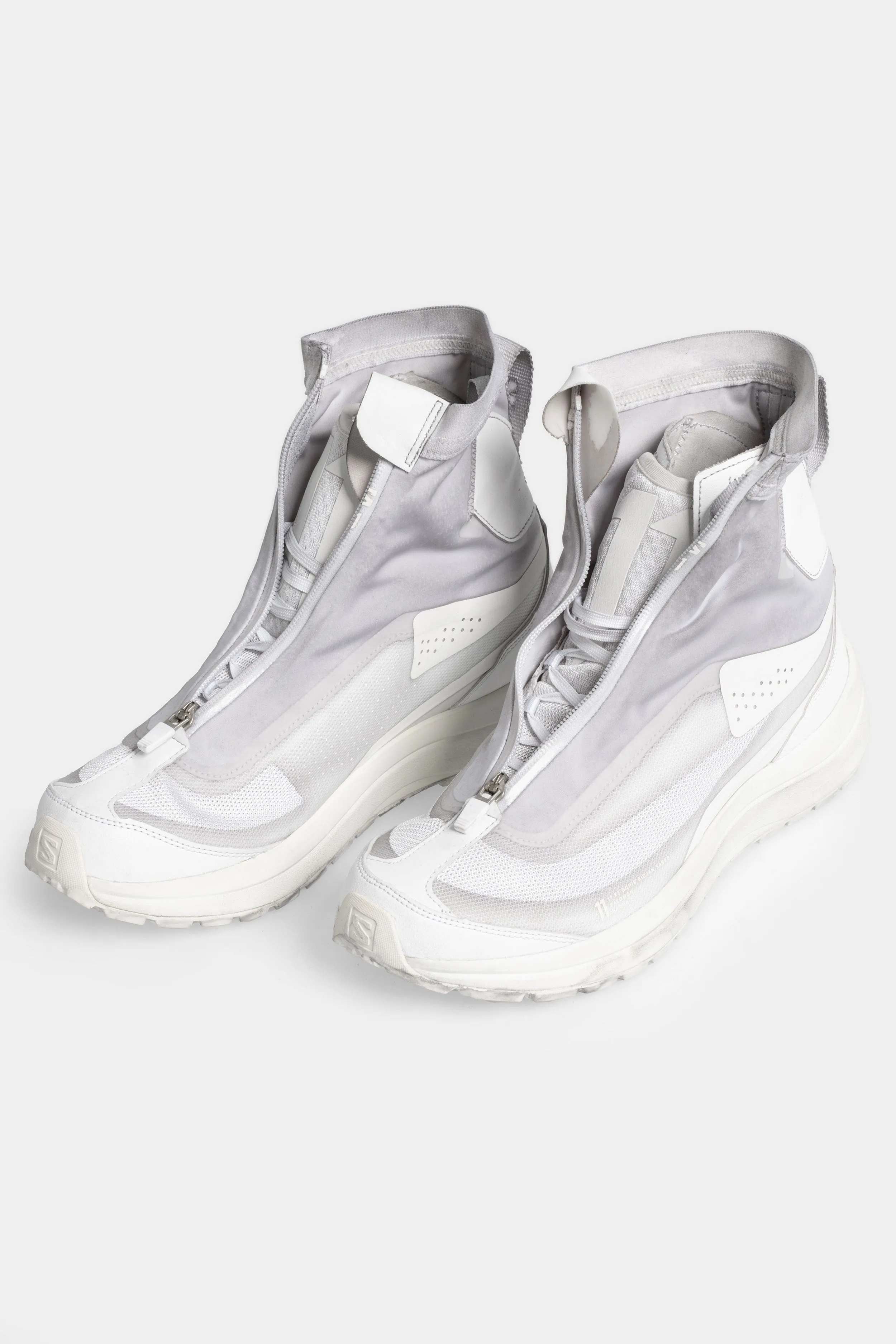 BAMBA2 - Object dyed high top sneakers, Ice grey