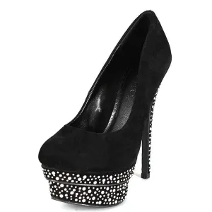 Black Pumps - Pearl