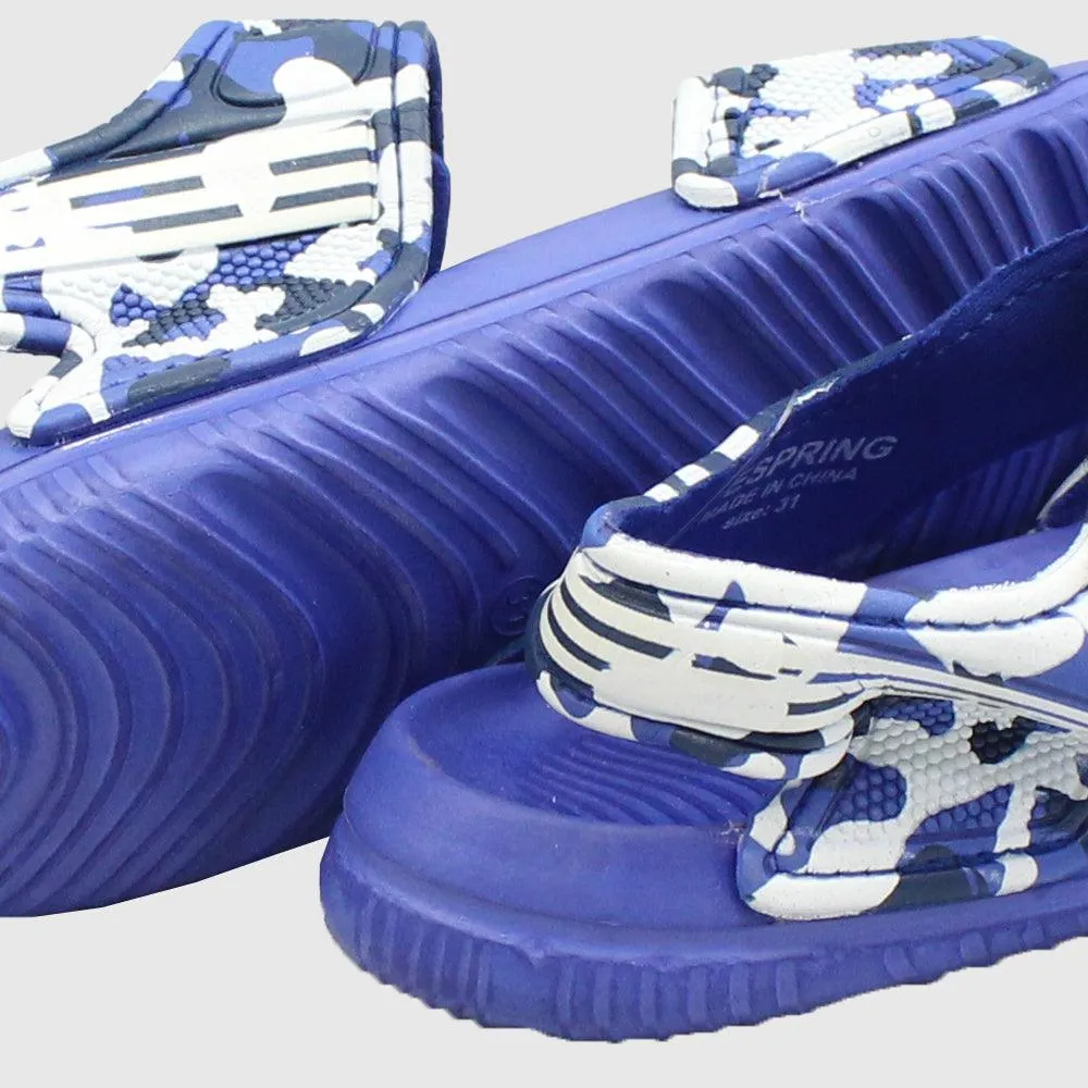 Blue Army Boys' Sandals