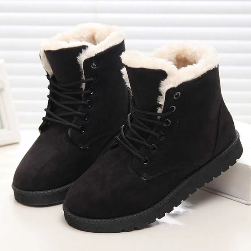 Boots Winter Warm  Women Ankle Boots