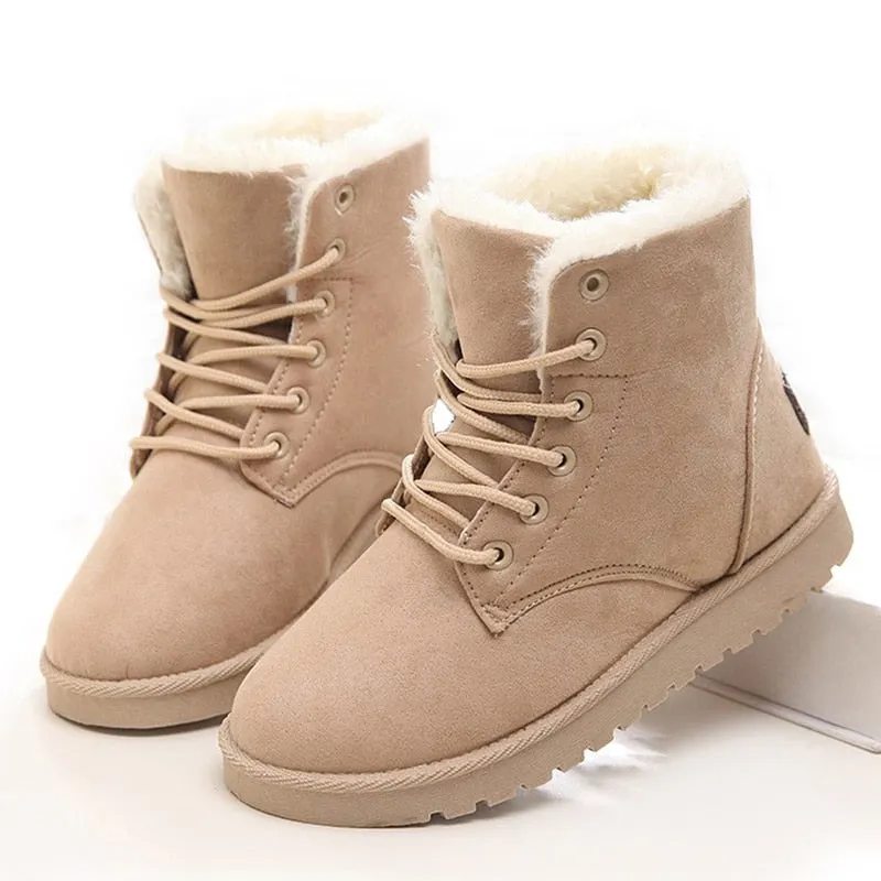 Boots Winter Warm  Women Ankle Boots