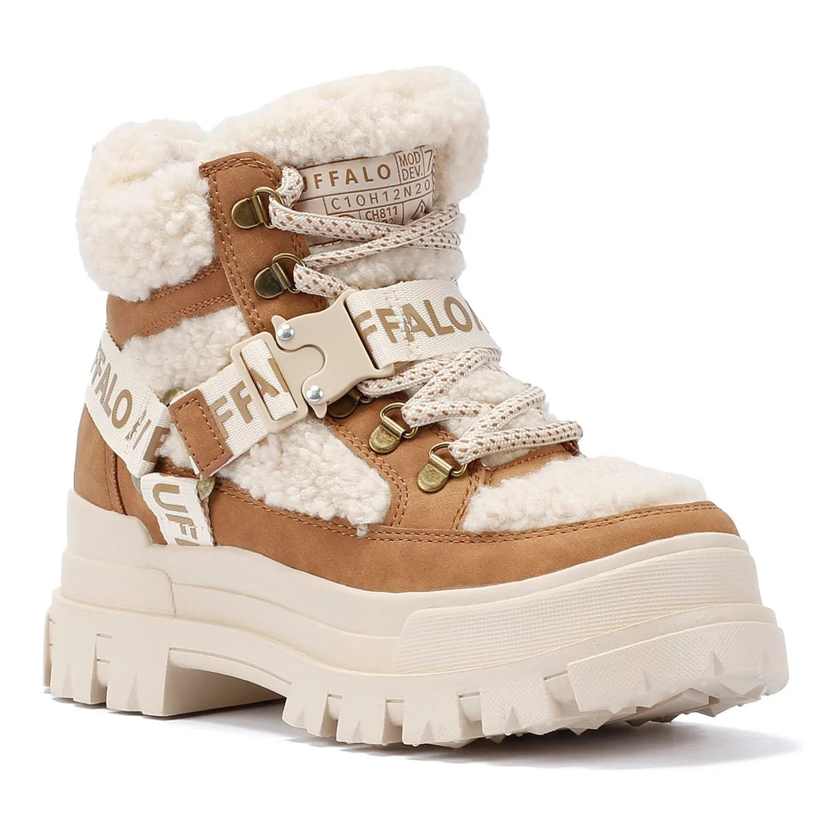 Buffalo Aspha Com Mid Warm Women's Beige Boots