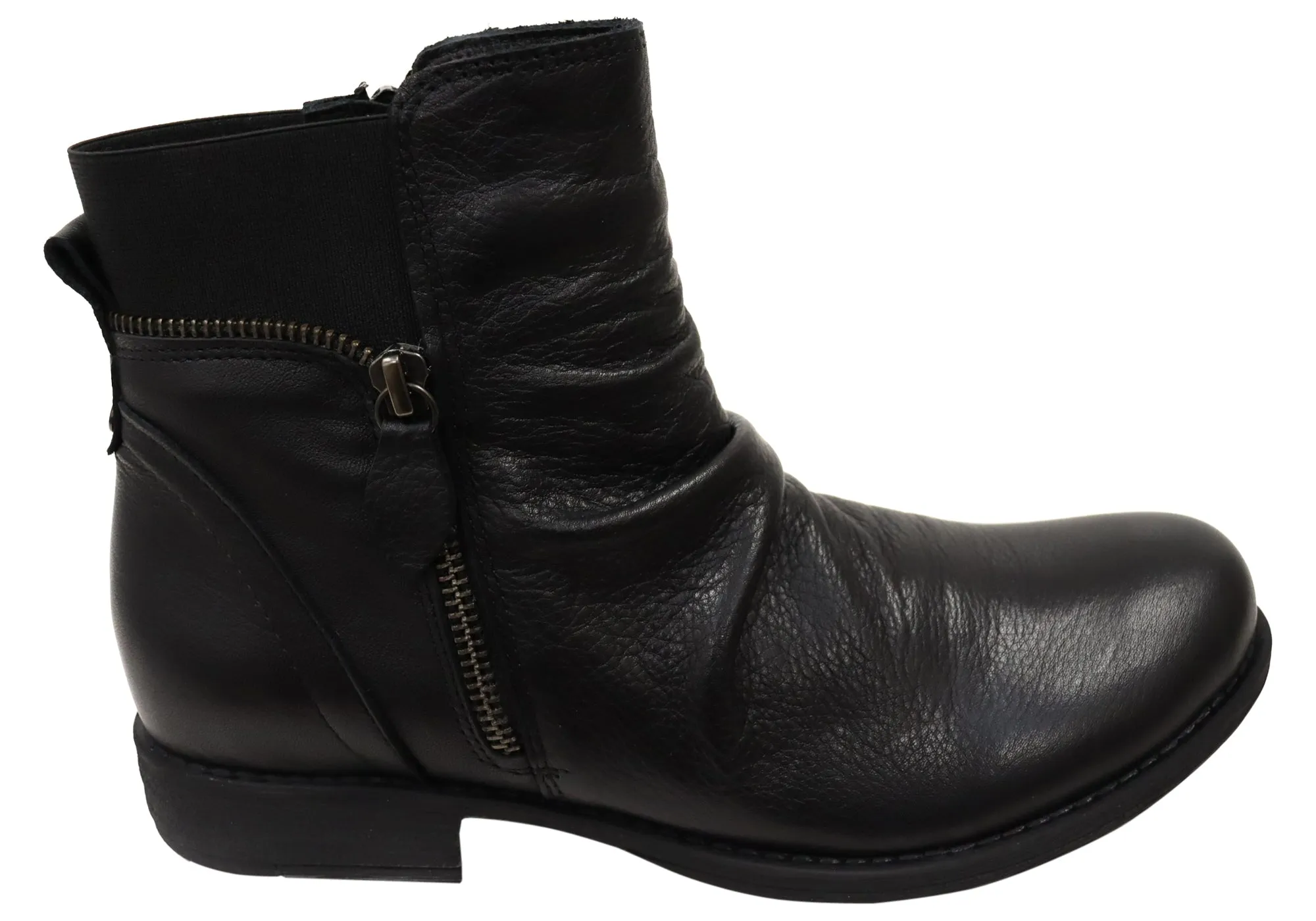 Cabello Comfort Isken Womens European Comfortable Leather Ankle Boots