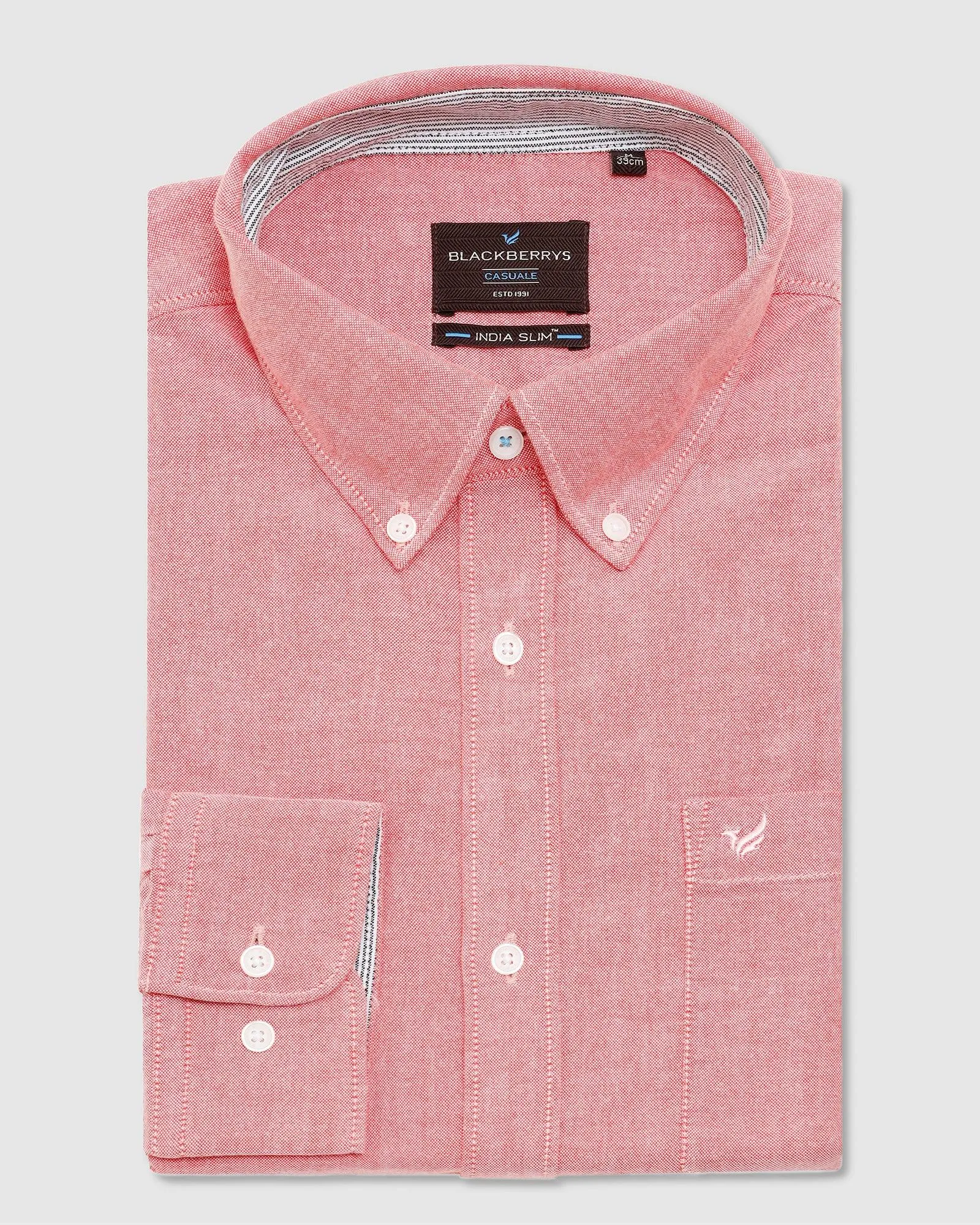 Casual Red Solid Shirt - Ronic