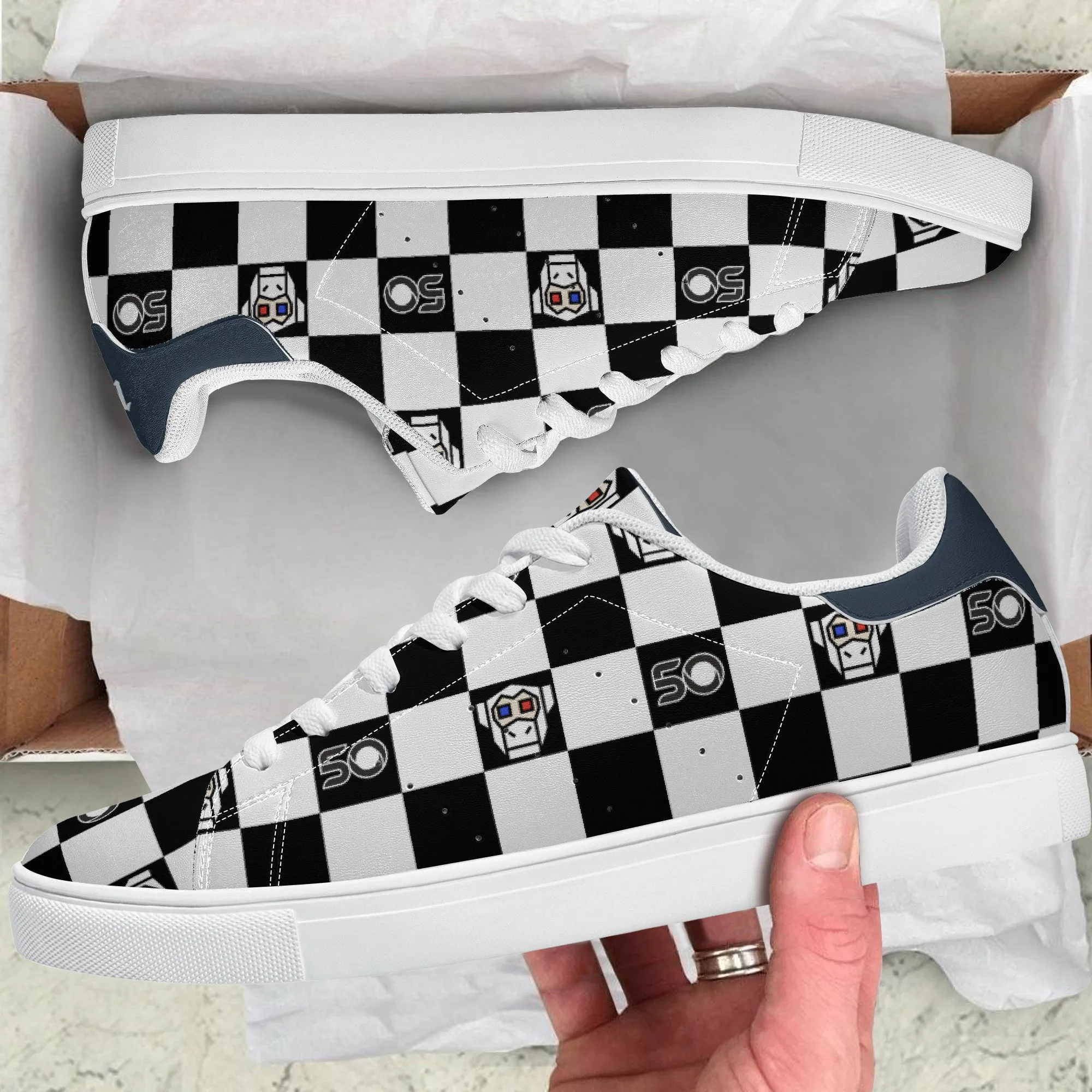 Chess Monkey | Low Top Customized | Shoe Zero