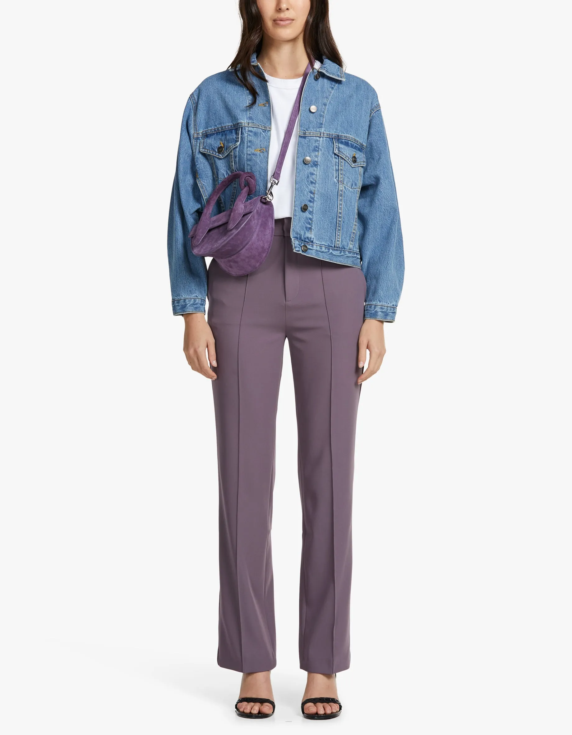 Classic Tailored Trouser - Mauve