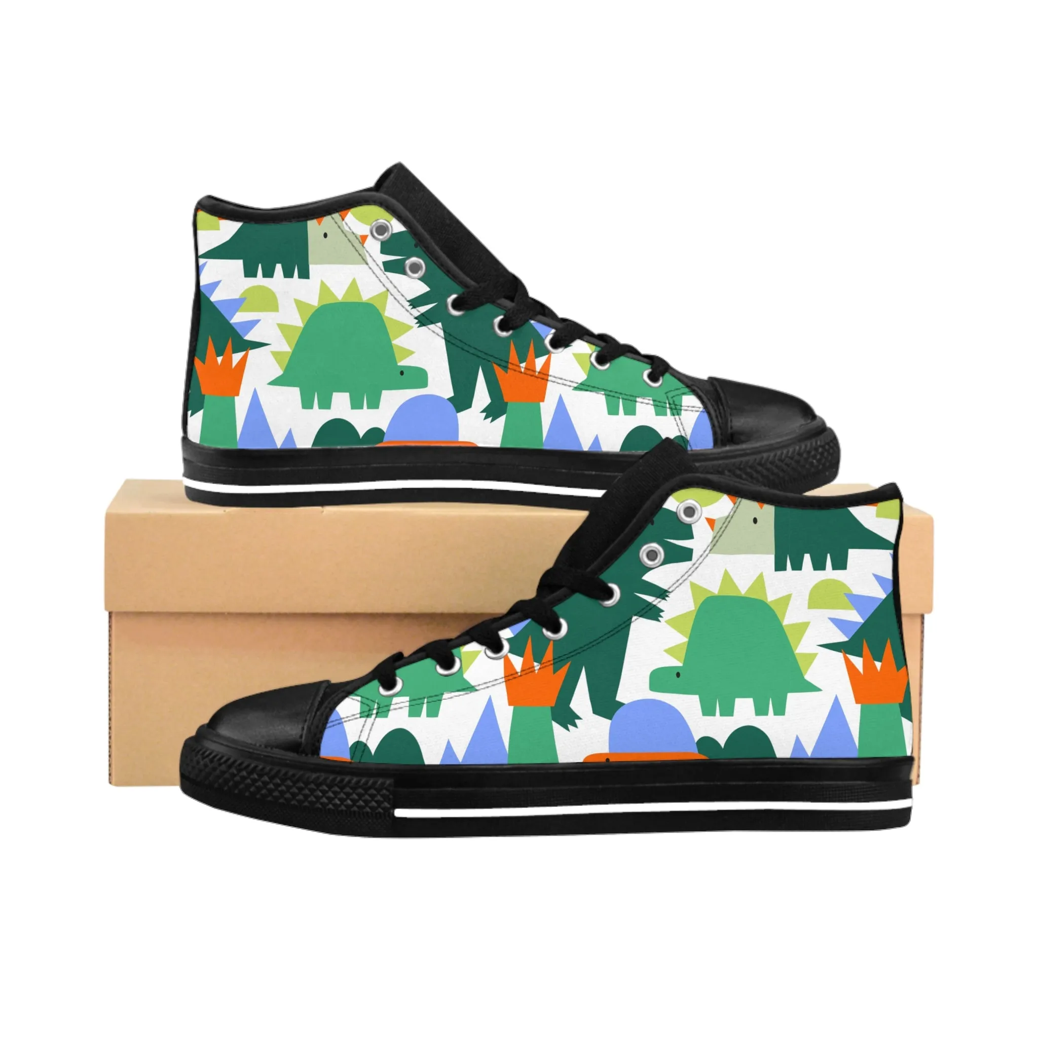 Colorful Dinosaurs Women's Classic Sneakers