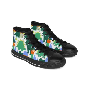 Colorful Dinosaurs Women's Classic Sneakers