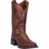 Dan Post Men's Brown Snake Skin Print Square Toe Boots DP4526