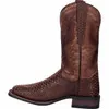 Dan Post Men's Brown Snake Skin Print Square Toe Boots DP4526