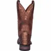 Dan Post Men's Brown Snake Skin Print Square Toe Boots DP4526