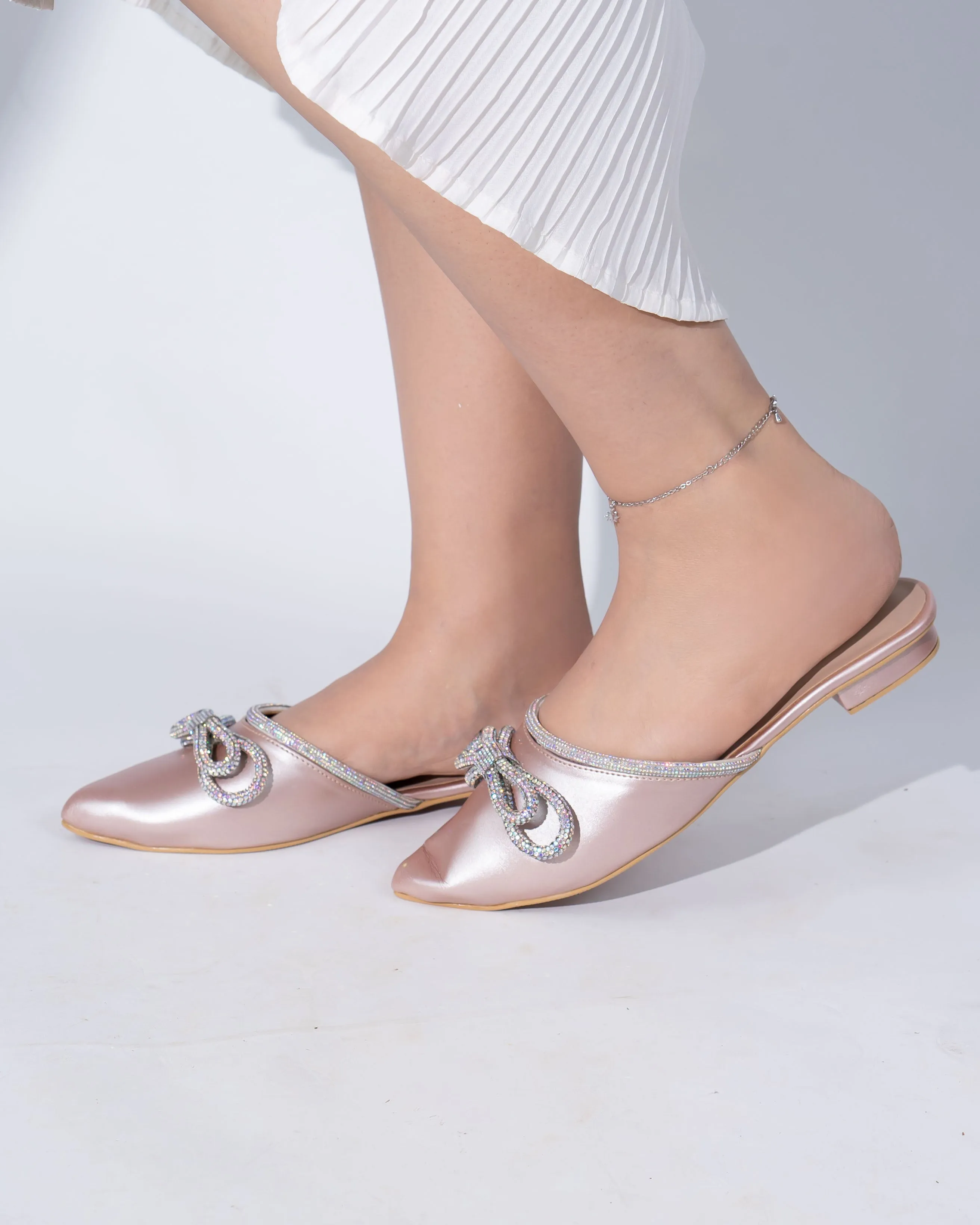 Dazzy Mules - Rose Gold