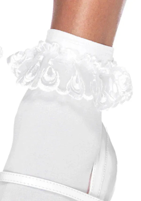 Diem Lace Ruffle Anklet Socks