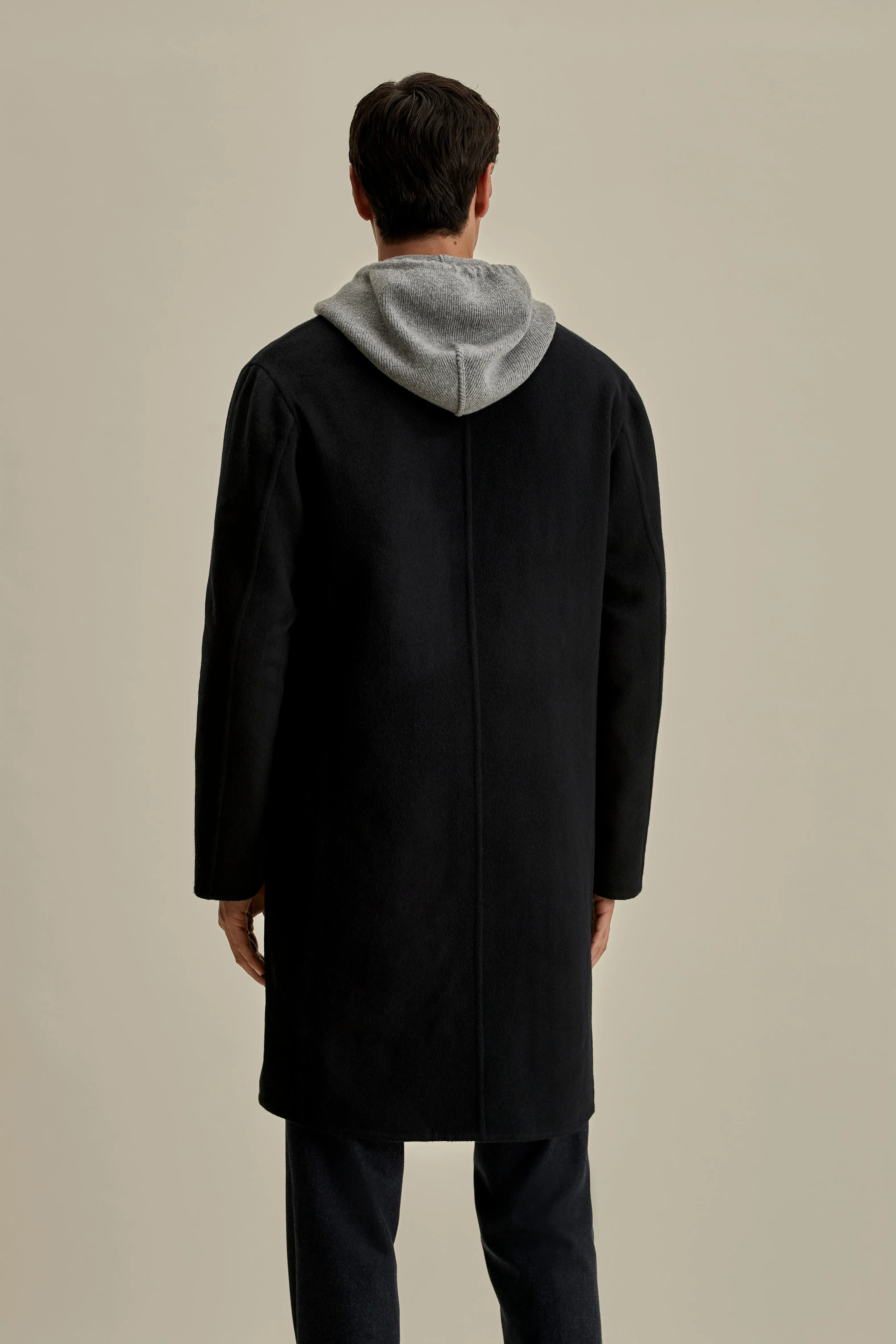 Double Faced Cashmere Single Breasted Overcoat