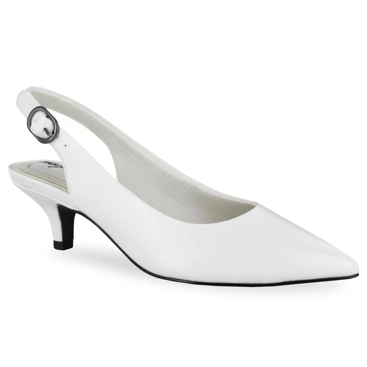 Faye Easy Street Women's Open Toe Heels, White