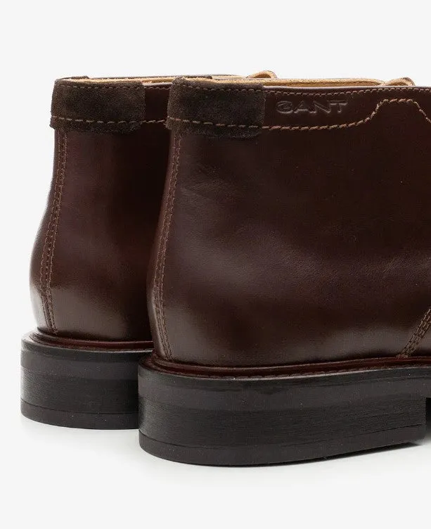 GANT - St Fairkon, Randle, Cow Leather Boots, Espresso Brown