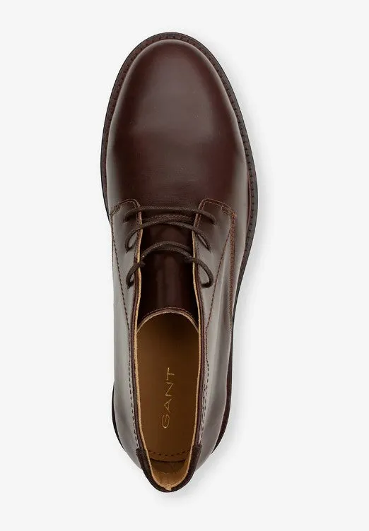 GANT - St Fairkon, Randle, Cow Leather Boots, Espresso Brown