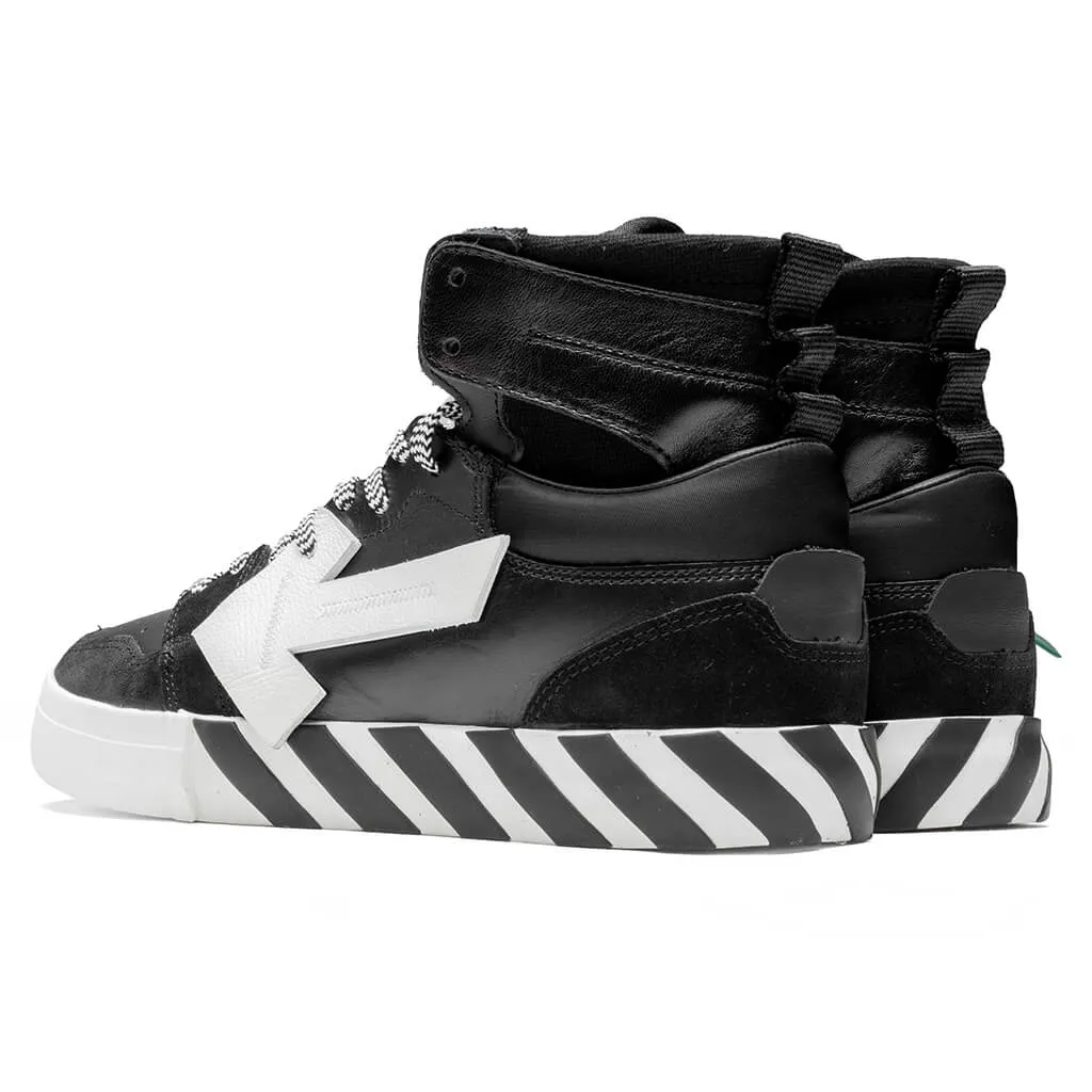 High Top Vulcanized Leather - Black/White