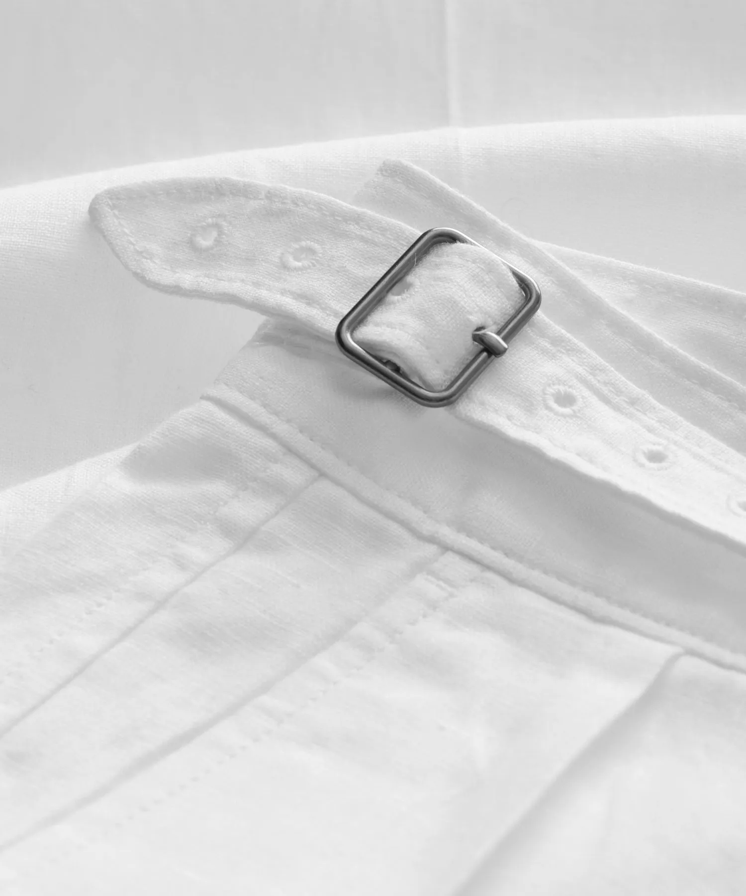 Irish Linen Gurkha Trouser in White