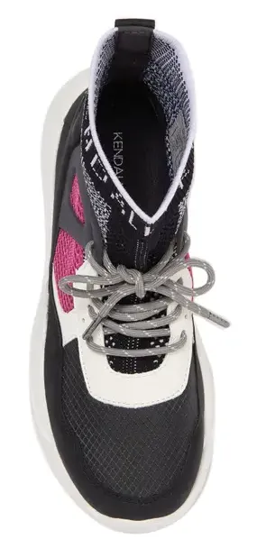 Kendall   Kylie North High Top Sneakers in Fuchsia