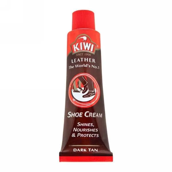 KIWI SHOE CREAM TUBE DARK TAN 45ML