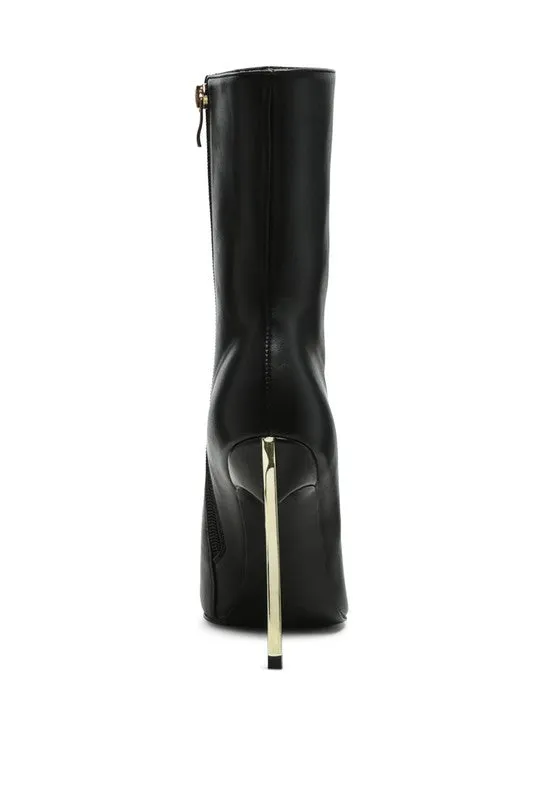 LONDON RAG OVER THE ANKLE STILETTO BOOT