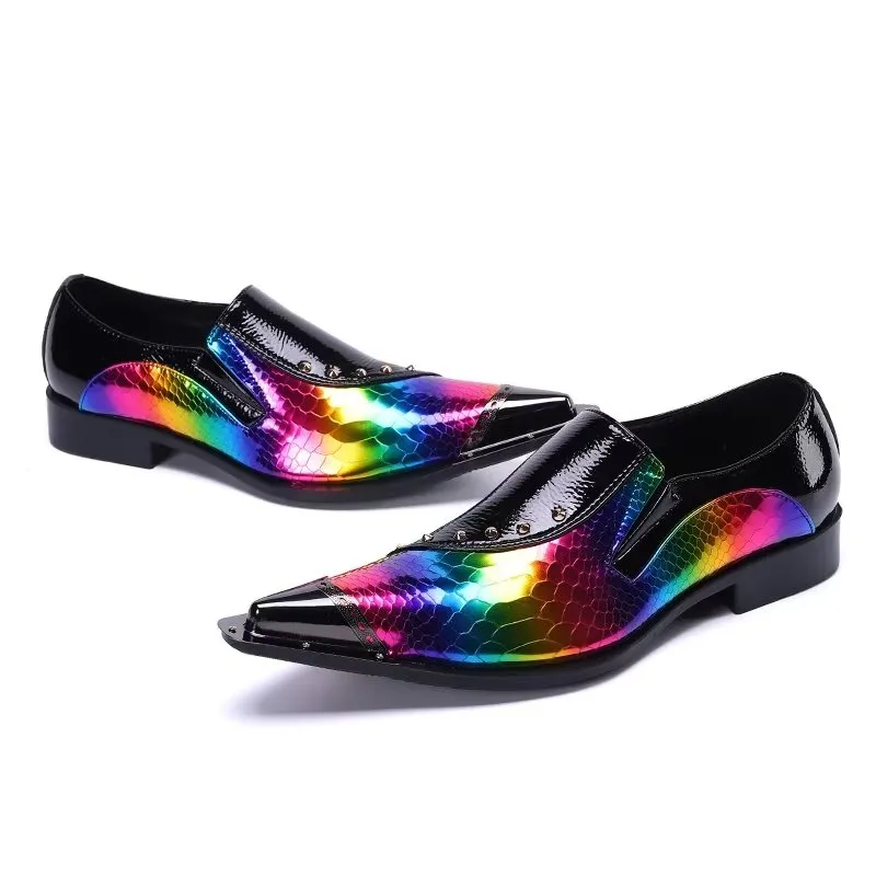 LuxeLeather Exotic Slip-on Smart Shoes