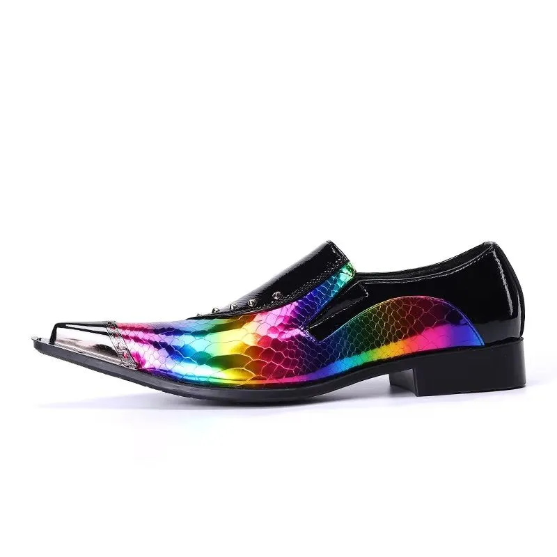 LuxeLeather Exotic Slip-on Smart Shoes