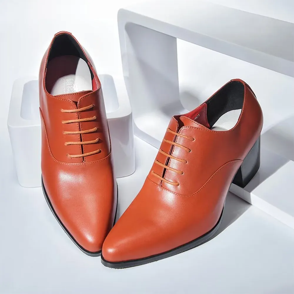 LuxePoint Leather Oxford Dress Shoes