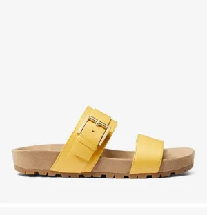 Michael Kors Michael Mylah Faux Leather Sandals, Yellow