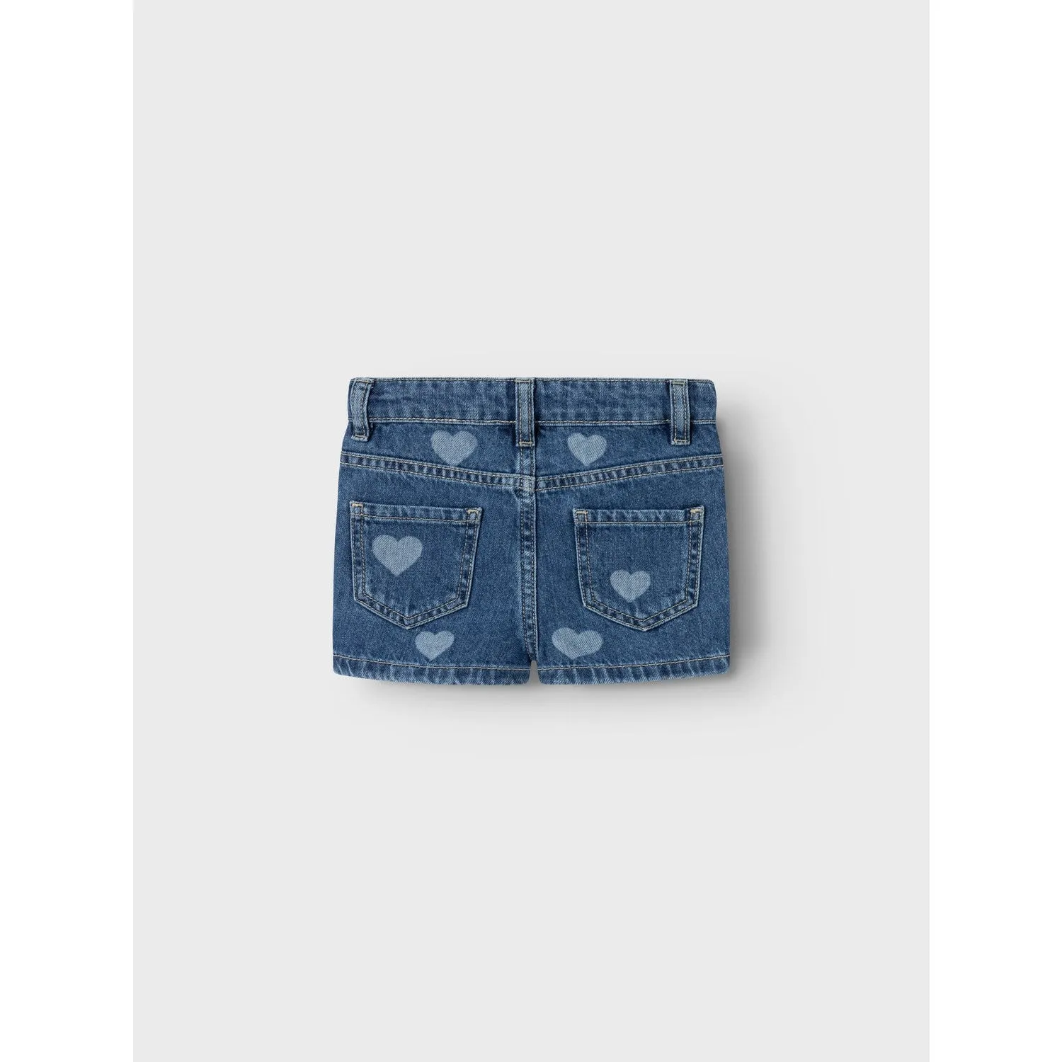 Name It Denim Blue Heart Rose Regular Denim Shorts