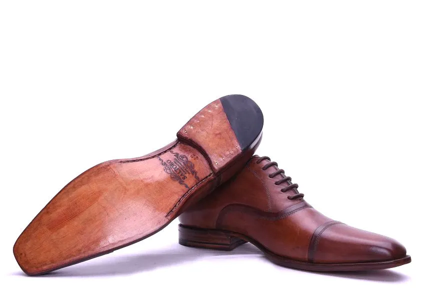 Napoli II - Brown Leather Oxford Shoes