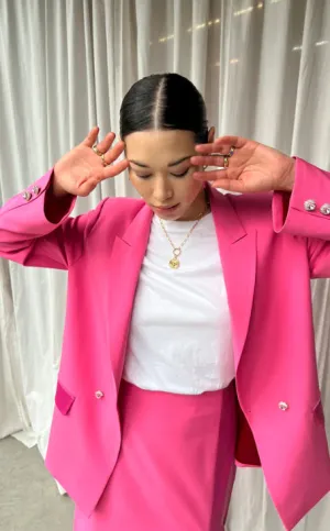 NEVERFULLY DRESSED Pink 54 Blazer