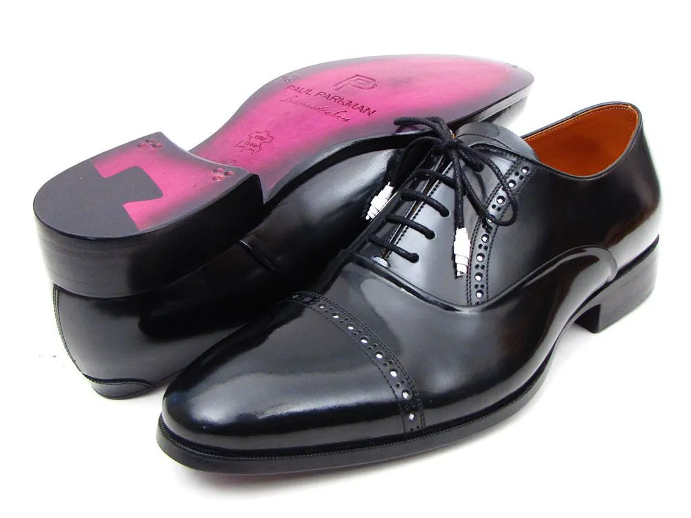 Paul Parkman Men's Captoe Oxfords Black Dress Shoes