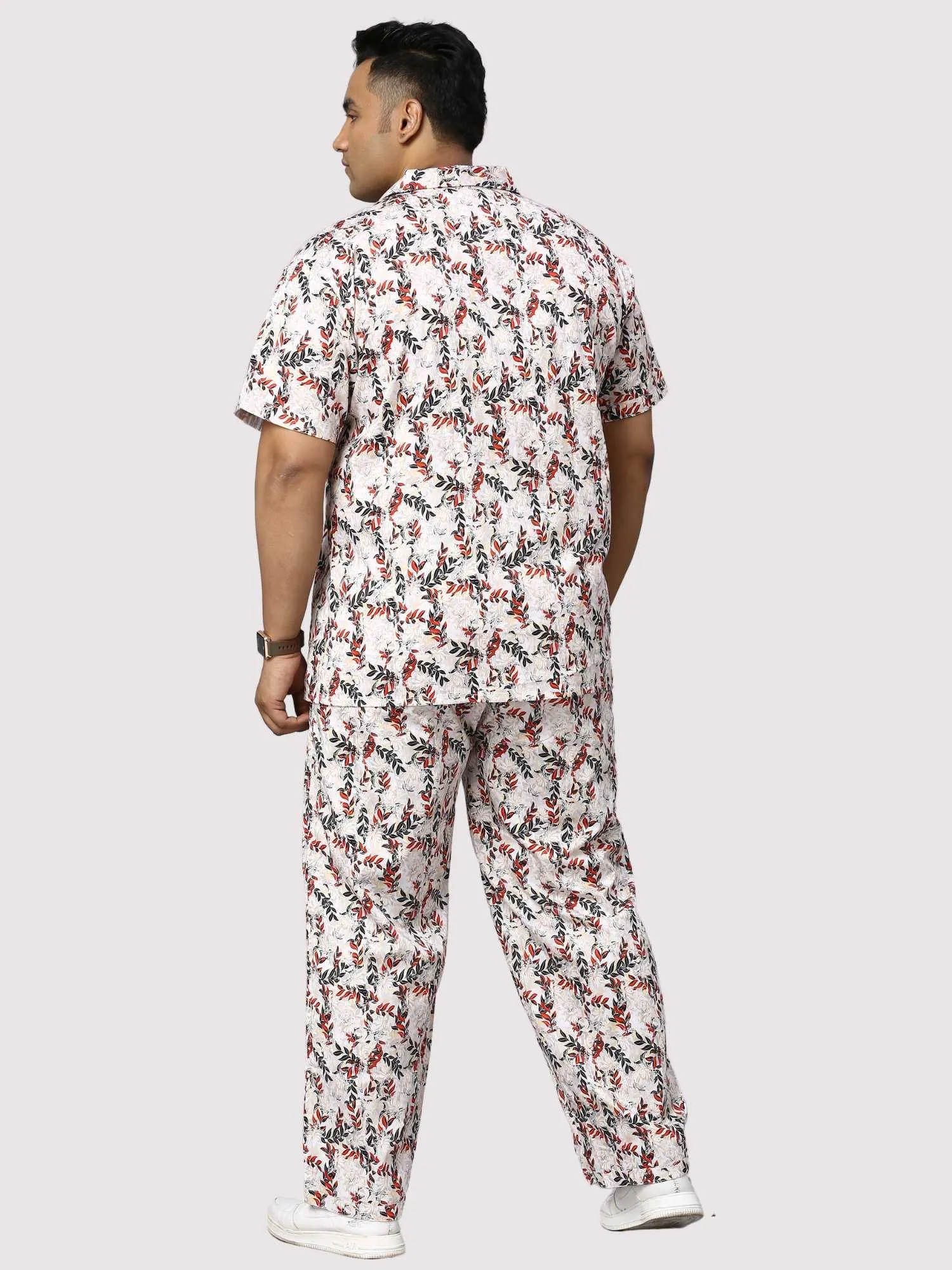 Petal Wand Digital Printed Full Co-Ords Men's Plus Size