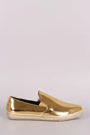 Polished Almond Toe Loafer Flat