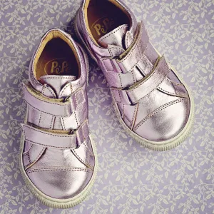 PèPè Girls Metallic Lilac Trainer