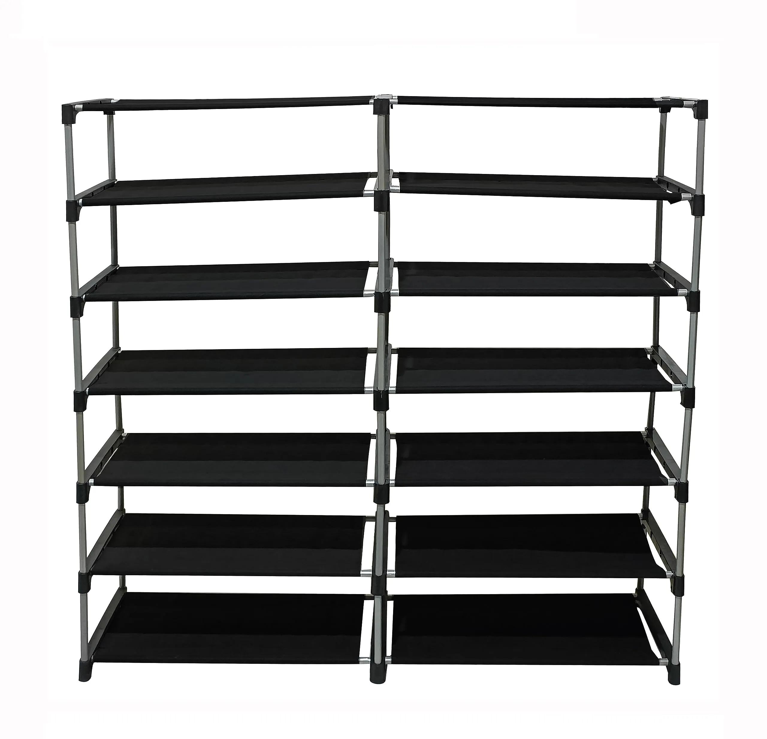 Raxon World 12 Layer Shoe Rack Cabinet, Black