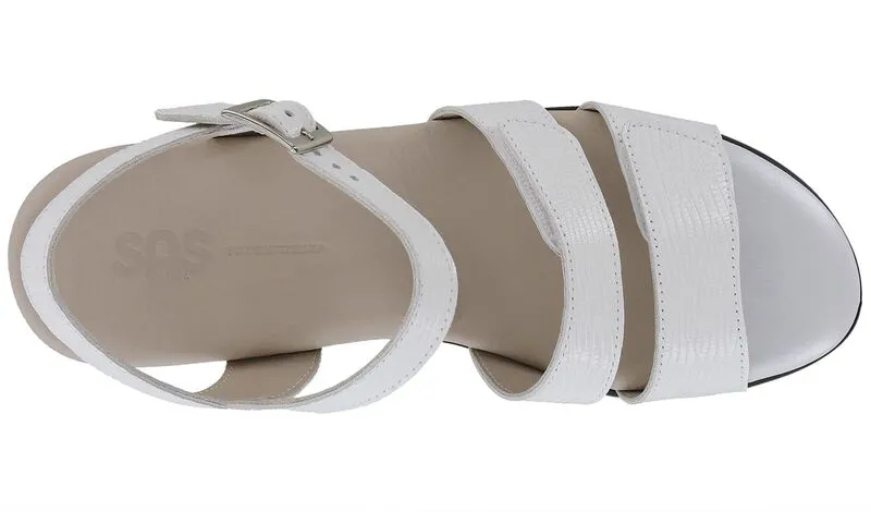 SAS Women's Savanna Sandal WHITE LIZARD