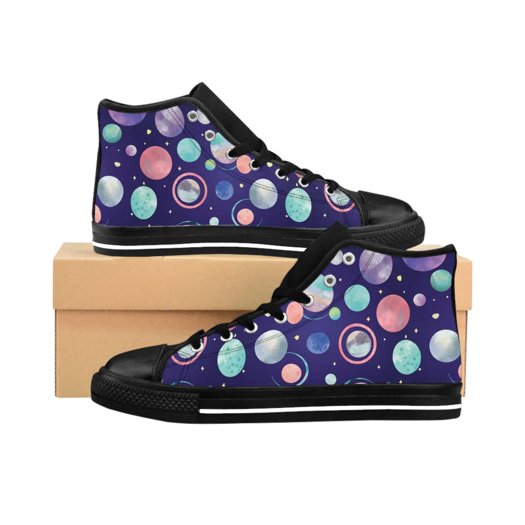 Space Planets Women's Classic Sneakers