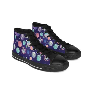 Space Planets Women's Classic Sneakers