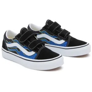 VANS Pixel Flame Black/Blue UY Old Shoeol V Sneakers