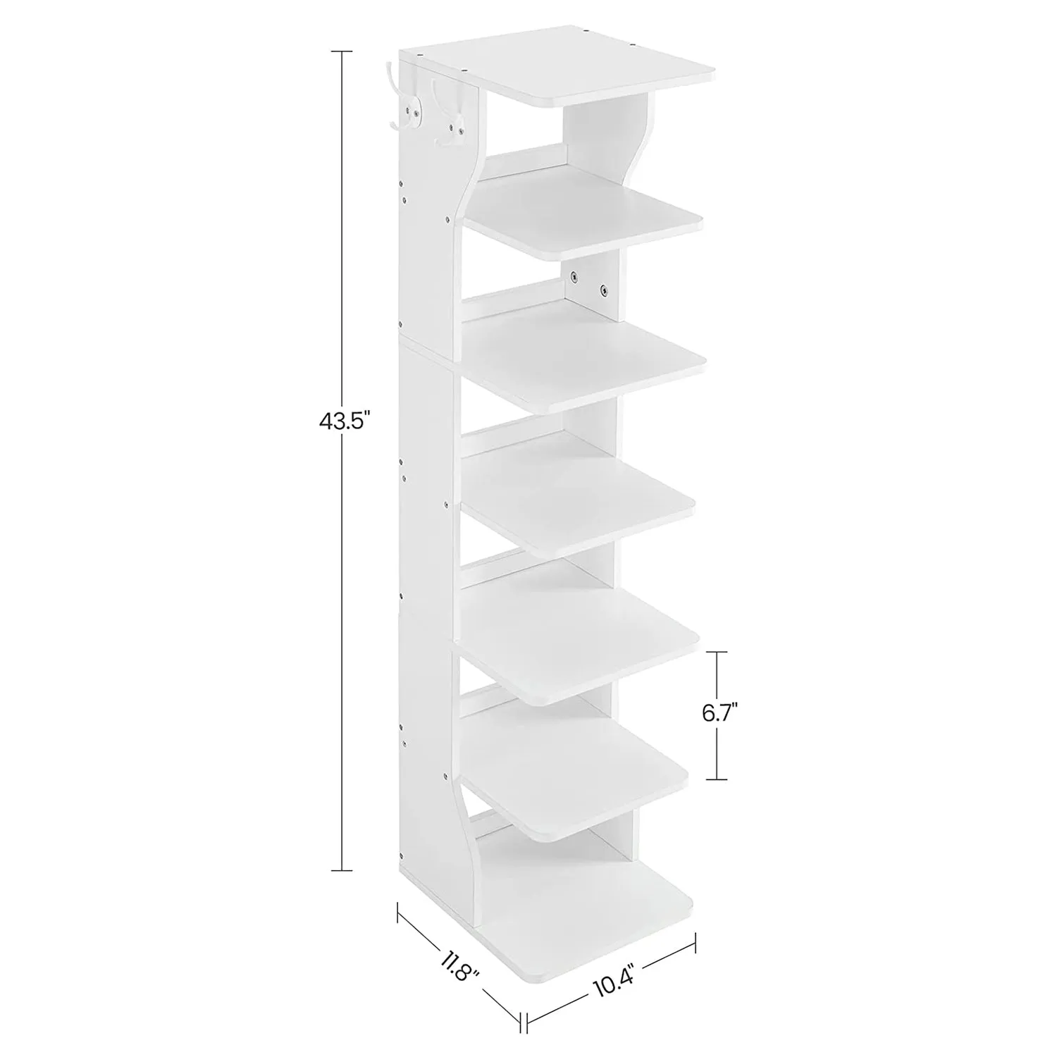 VASAGLE Wood Shoe Rack