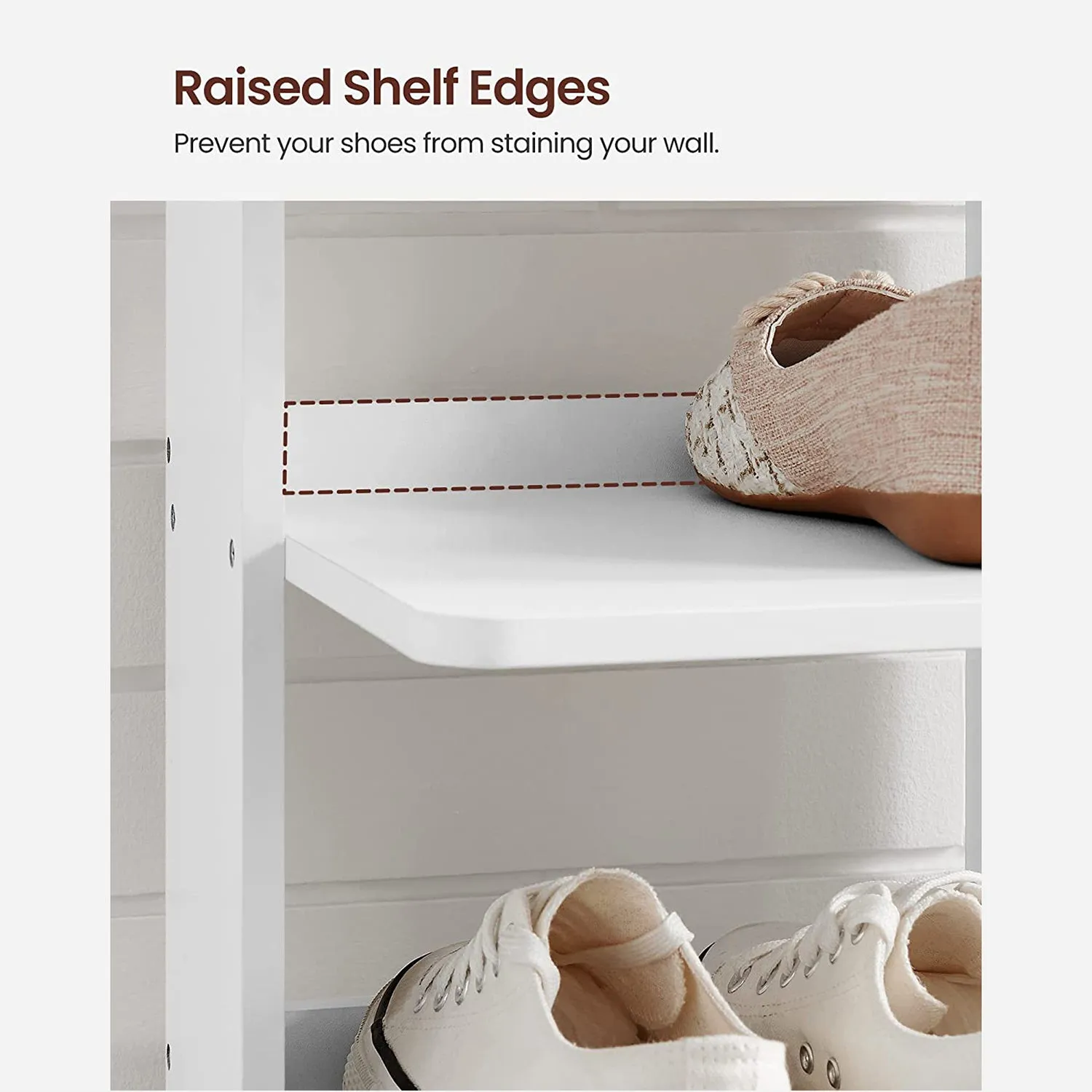 VASAGLE Wood Shoe Rack