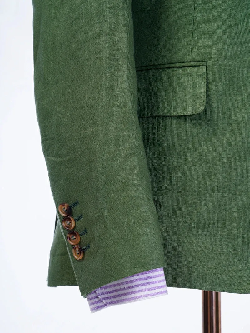 Vittorio Green Linen Suit